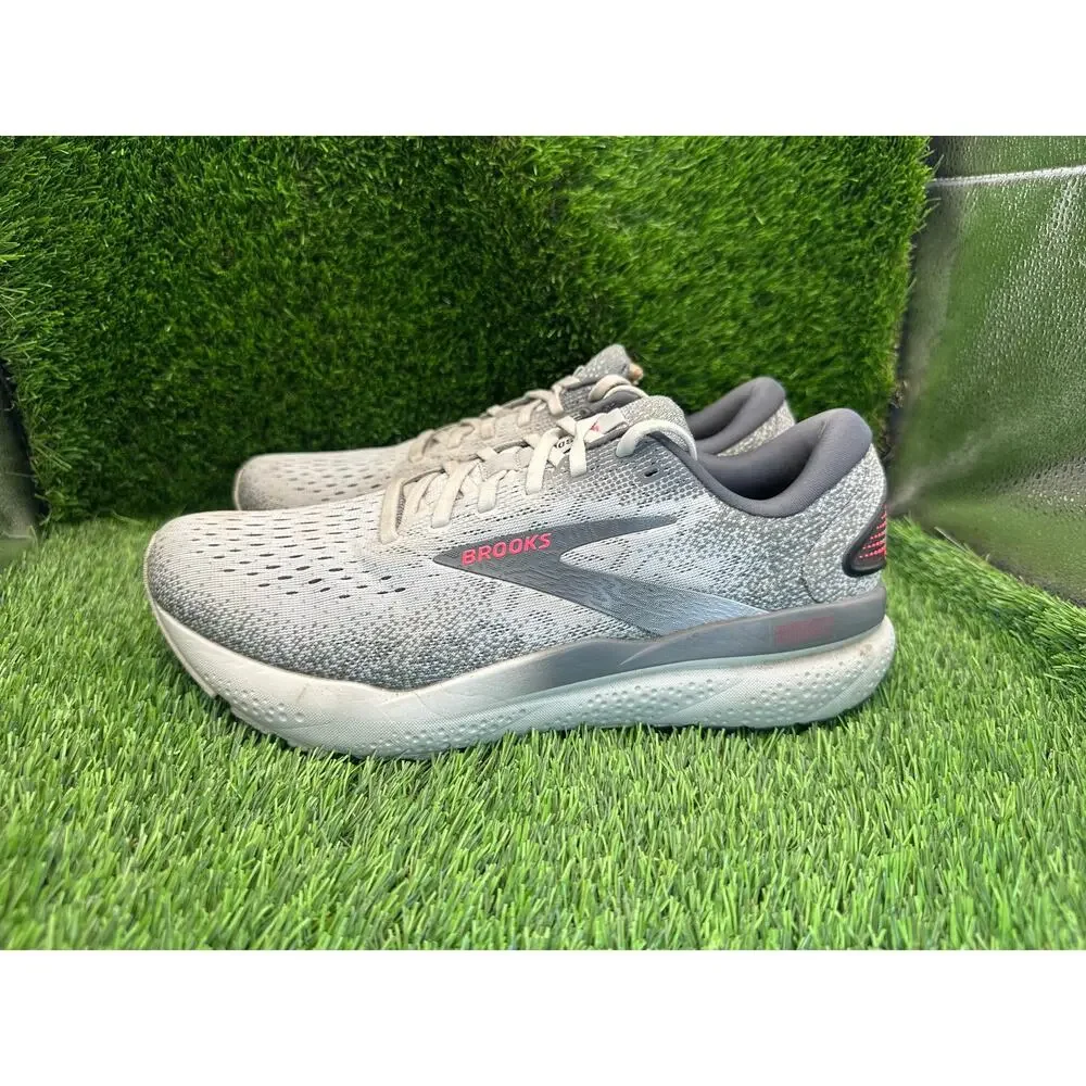 Brooks Ghost 16 1204071B006 Athletic Sneaker Women's 10B Gray Mesh Road Running